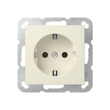 Gira 418801 SCHUKO-Steckdose System 55 Cremeweiß