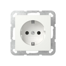 Gira 418827 SCHUKO-Steckdose System 55 Reinweiß m