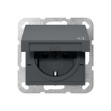 Gira 441428 SCHUKO-Steckdose KD + SP System 55 Anthrazit