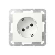 Gira 441827 SCHUKO-Steckdose 30° + SP System 55 Reinweiß m