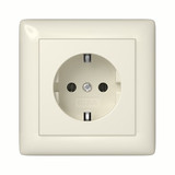 Gira 444001 SCHUKO-Steckdose Vollplatte Standard 55 Cremeweiß