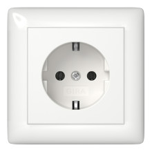 GIRA 444003 Standard 55 Steckdose reinweiss glänzend