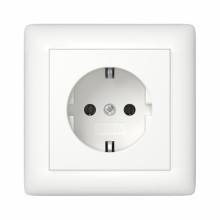 Gira 444027 SCHUKO-Steckdose Vollplatte Standard 55 Reinweiß m