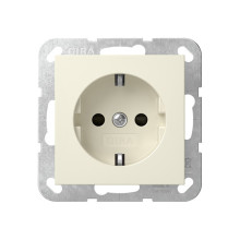 Gira 445301 SCHUKO-Steckdose SP System 55 Cremeweiß