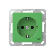 Gira 4453107 SCHUKO-Steckdose SP SV System 55 Grün