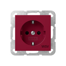 Gira 4453108 SCHUKO-Steckdose SP WSV System 55 Rot