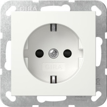 GIRA 445327 System 55 Modul Steckdose mit erhöhten Berührungsschutz reinweiss seidenmatt