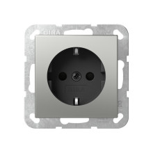 Gira 4453600 SCHUKO-Steckdose SP System 55 Edelstahl