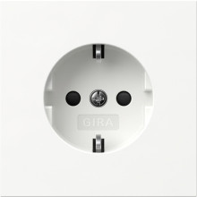 Gira 445370 SCHUKO-Steckdose SP Flächenschalter Reinweiß