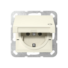 Gira 445401 SCHUKO-Steckdose KD System 55 Cremeweiß