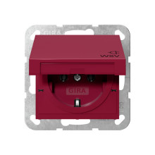 Gira 4454108 SCHUKO-Steckdose KD WSV System 55 Rot