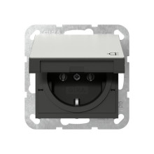 Gira 4454600 SCHUKO-Steckdose KD System 55 Edelstahl