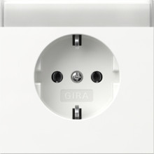 Gira 445770 SCHUKO-Steckdose Beschriftungsfeld Flächenschalter Reinweiß