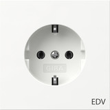 Gira 445870 SCHUKO-Steckdose Aufdruck EDV Flächenschalter Reinweiß