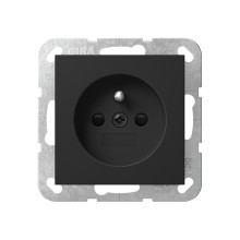 Gira 4485005 Steckdose Erdstift + SP System 55 Schwarz m