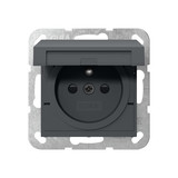 Gira 448828 Steckdose Erdstift KD + SP System 55 Anthrazit