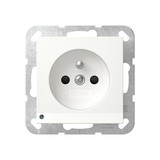 Gira 448927 Steckdose Erdstift LED-Leuchte + SP System 55 Reinweiß m