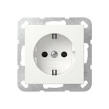 Gira 475527 SCHUKO-Steckdose SP ohne Befestigungskrallen System 55 Reinweiß m
