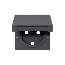 Gira 492228 Abdeckung SCHUKO-Steckdose KD System 55 Anthrazit