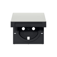 Gira 4922600 Abdeckung SCHUKO-Steckdose KD System 55 Edelstahl(lack.)