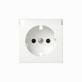 Gira 492303 Abdeckung SCHUKO-Steckdose Beschriftungsfeld + SP System 55 Reinweiß