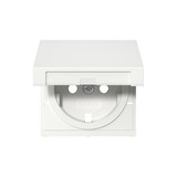 Gira 494203 Abdeckung SCHUKO-Steckdose KD + SP System 55 Reinweiß