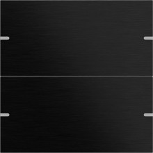 Gira 5022126 Wippenset 2-fach Tastsensensor 4.95 Alum.Schwarz(elox.)
