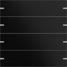 Gira 5024126 Wippenset 4-fach Tastsensensor 4.95 Alum.Schwarz(elox.)