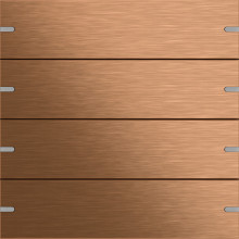 Gira 502438 Wippenset 4-fach Tastsensensor 4.95 Bronze