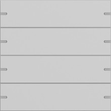 Gira 5024915 Wippenset 4-fach Tastsensensor 4.95 Alum.Grau m(lack.)