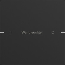 Gira 5031905 Wippenset 1-fach individuell Tastsensensor 4.95 Alum.Schwarz m(lack.)