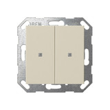 Gira 517301 Taster Wippe 2-fach OneKNX System 55 Cremeweiß