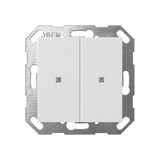 Gira 517327 Taster Wippe 2-fach OneKNX System 55 Reinweiß m