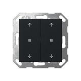 Gira 5174005 Taster Wippe 2-fach Pfeile OneKNX System 55 Schwarz m
