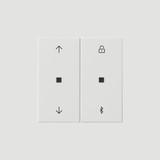 Gira 536703 S3000 Jal.-/Schaltuhr Bluetooth Pfeile System 55 Reinweiß