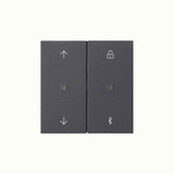 Gira 536728 S3000 Jal.-/Schaltuhr Bluetooth Pfeile System 55 Anthrazit