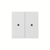 Gira 536927 Wippe 2-fach unbedruckt Kontrollfür System 55 Reinweiß m
