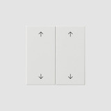 Gira 538703 Wippe 2-fach Pfeile System 55 Reinweiß