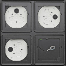Gira 5508910 Aufputzgehäuse 2 x 2-fach System 106 Anthrazit
