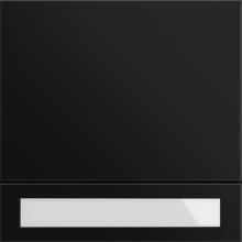 Gira 5531925 Ruftastenmodul 1-fach System 106 Schwarz m