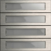Gira 5534914 Ruftastenmodul 4-fach System 106 Edelstahl V4A