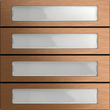 Gira 5534921 Ruftastenmodul 4-fach System 106 Bronze
