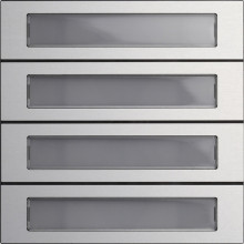 Gira 5534926 Ruftastenmodul 4-fach System 106 Aluminium