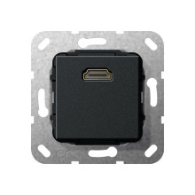Gira 566910 HDMI Kpl. Einsatz Schwarz m