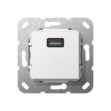 Gira 568303 USB 3.0 A K-poligeitsche Einsatz Reinweiß