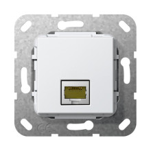 Gira 569503 Modular-Jack RJ45 Cat.6A 10 Gbit Kpl. Einsatz Reinweiß