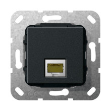 Gira 569610 Modular-Jack RJ45 Cat.6A 10 Gbit Einsatz Schwarz m