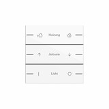 Gira 576303 Wippenset 3-fach individuell Tastsensensor 4.55 Reinweiß