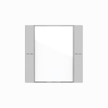 Gira 5771015 Wippenset 1-fach Beschriftungsfeld Tastsensensor 4.55 Klar/Grau m