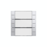 Gira 577326 Wippenset 3-fach Beschriftungsfeld Tastsensensor 4.55 Klar/F Alu